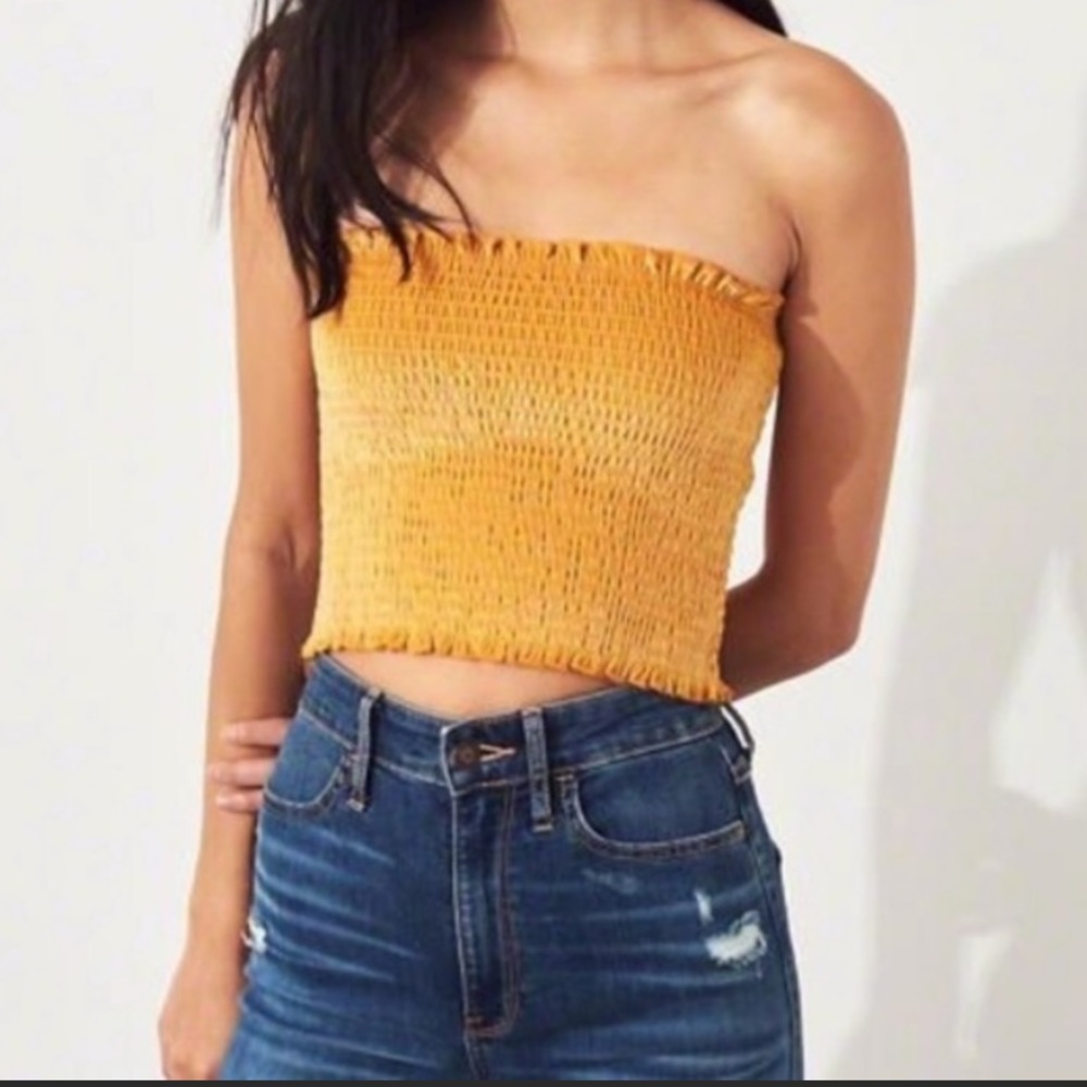 Hollister Velvet‎ Smocked Tube Top
